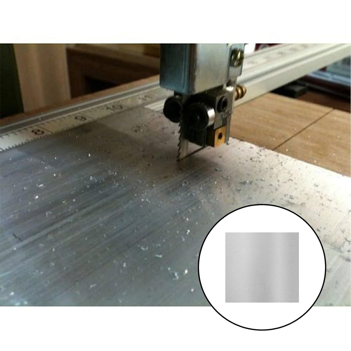 6061 T651 Aluminum Sheet Metal 12 x 12 x 1/8 (0.125”) Inch Flat Plain Aluminum Plate Covered with Protective Film, Heat Treatable Rectangle 3MM Aluminum Metal Plate for Industrial