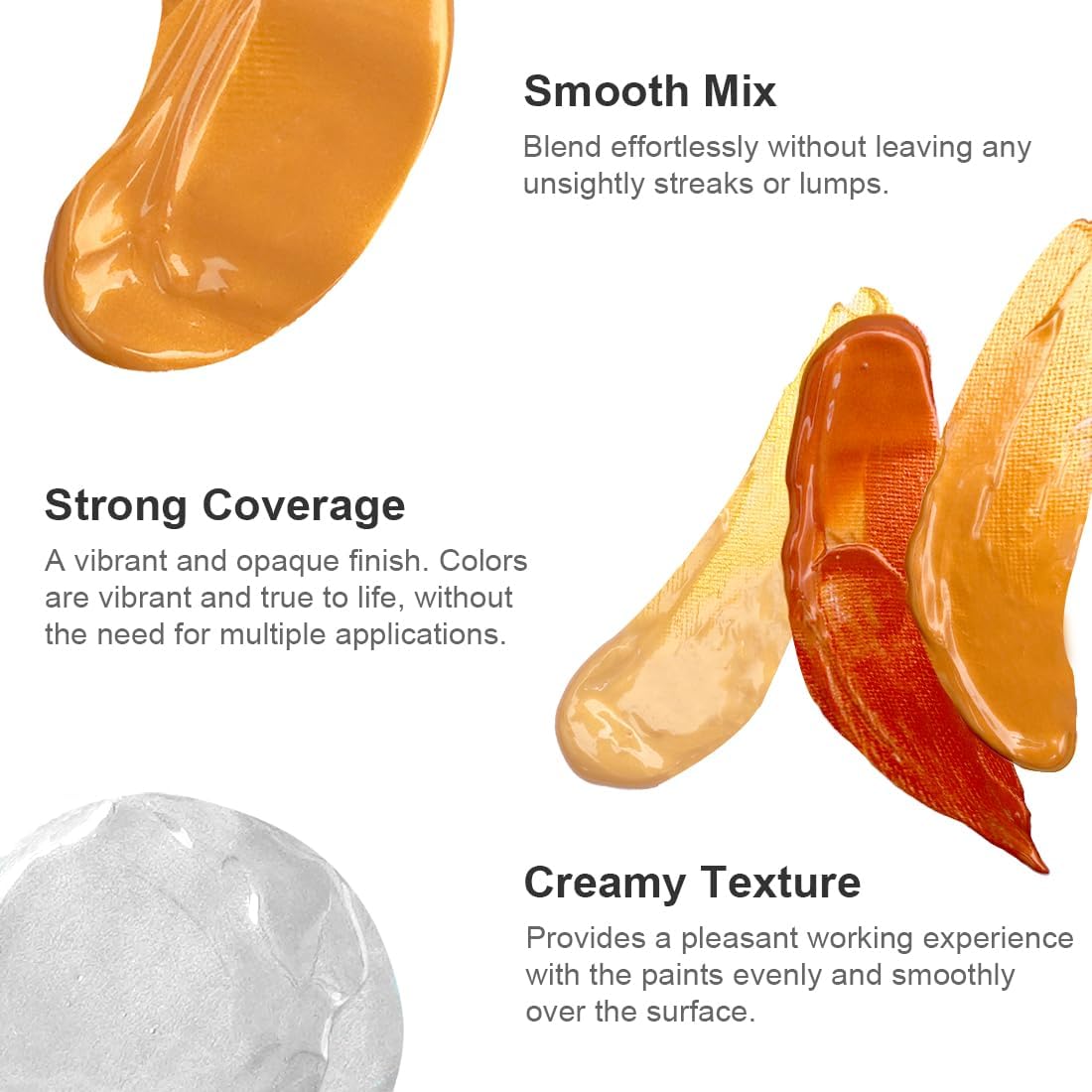 AUREUO Penny Copper Acrylic Paint, 4 Fl Oz / 120ml Single Tube, Rich Pigment Art Craft Paints for Canvas, Rocks, Wood, Ceramic, Fabric - Art Supplies for Beginners, Professionals, Artists