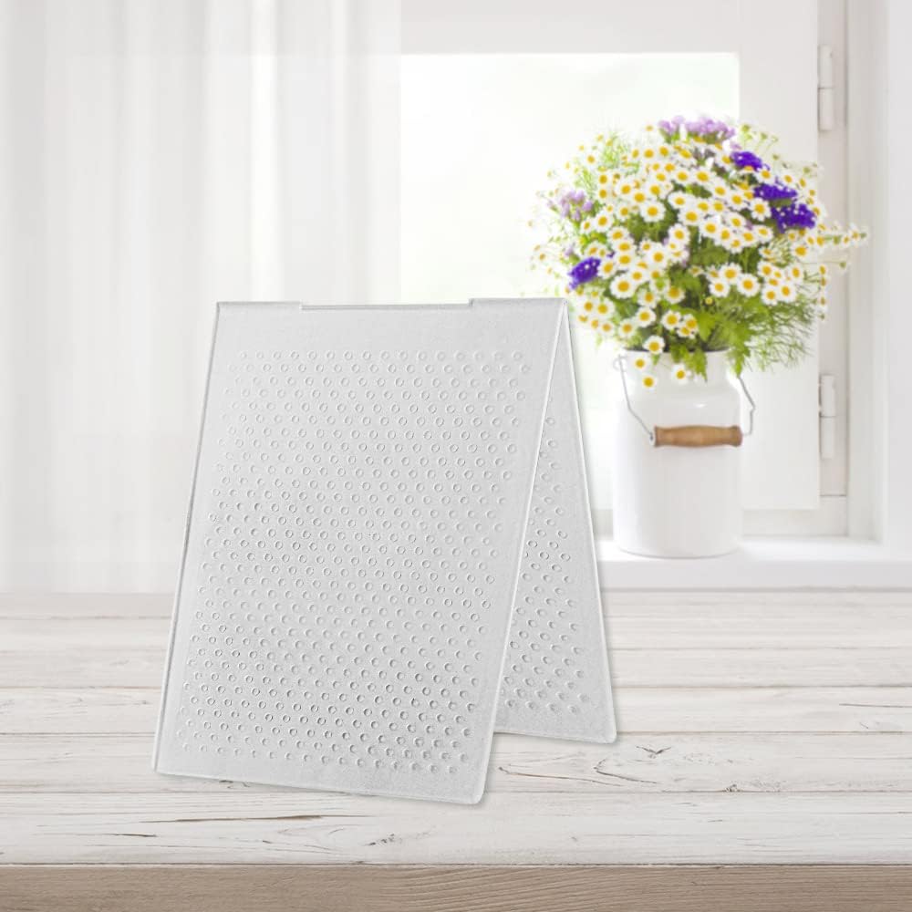 3-D Textured Impressions Dots Embossing Folder, Background Plastic Embossing Folder Template for Card Making Scrapbooking Paper Craft Album Stamps DIY Décor