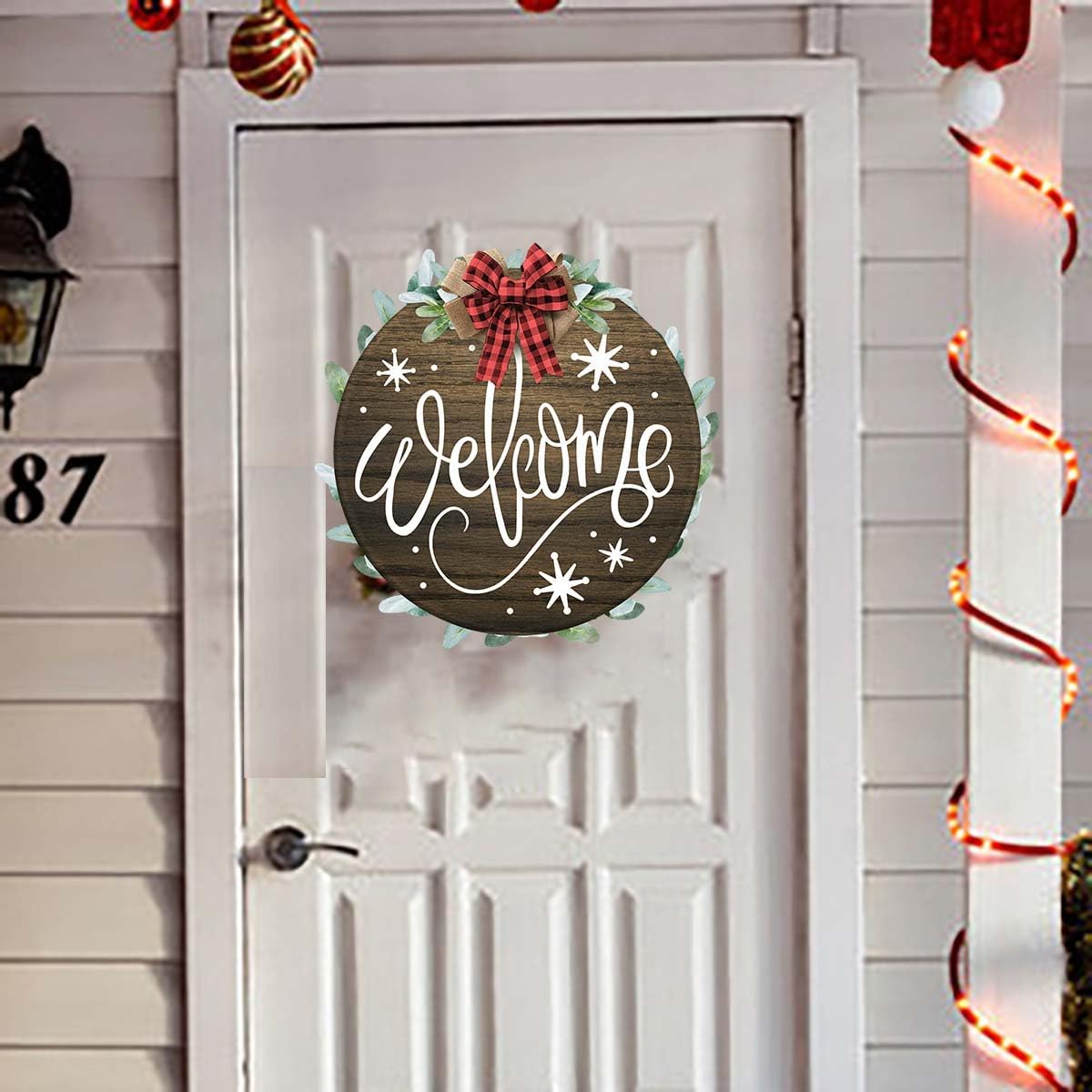 Christmas Stencils for Painting on Wood 12” Merry Christmas Stencil Holiday Stencils Drawing Templates for Door Hanger Porch Wreath Decor