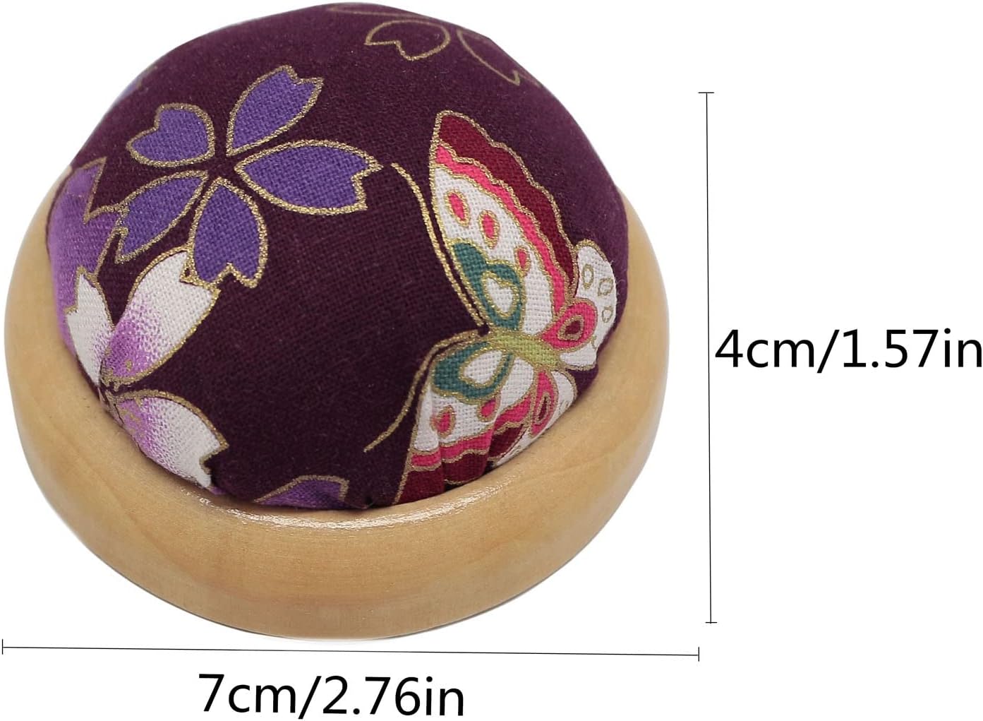 Fbshicung Pin Cushions Sewing Needle Cushion Holder Band Wearable Pincushions for Sewing (Japanese Flower 1)
