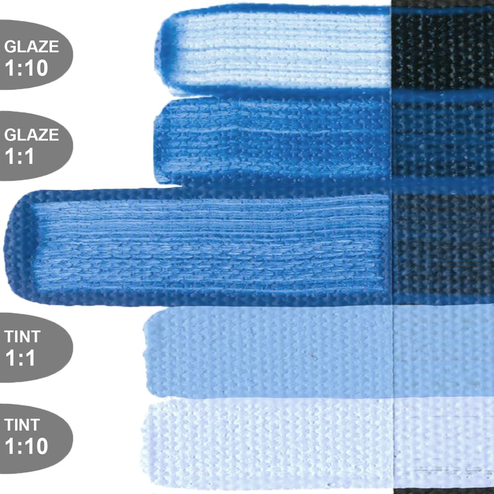 OPEN Slow-Drying Acrylics by GOLDEN, Cerulean Blue Chromium, 2 fl oz. tube, Professional Acrylic Paint, Semi-Transparent