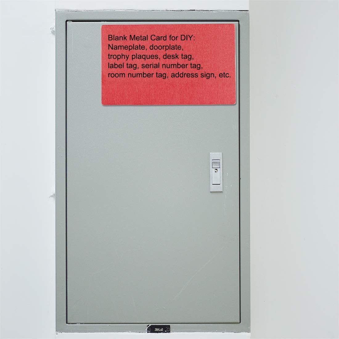 uxcell Blank Metal Card 100x60x1mm Anodized Aluminum Plate for DIY Laser Printing Engraving Red 5 Pcs