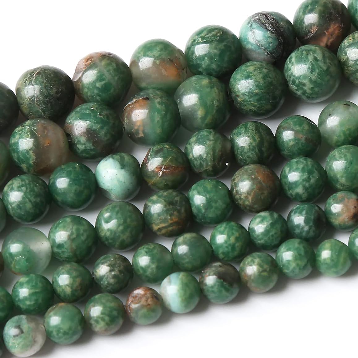 60PCS 6MM Rhyosite Stone Beads Energy Healing Beads for DIY Jewelry Bracelet Necklace Making for Jewelry Making15Inch