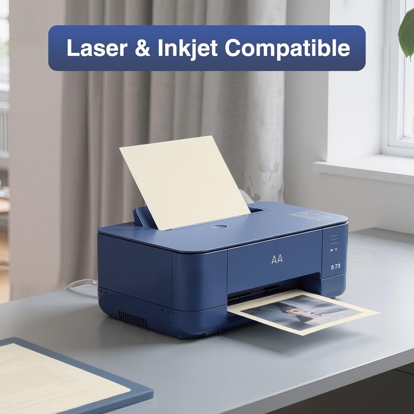 Cardstock 8.5 x 11 Inch 40 Sheets 190 gsm Heavyweight Card Stock Paper Off White Cardstock Printer Paper Perfect for Wedding Invitations, DIY Cards, Postcards, Photos, Art and Crafts