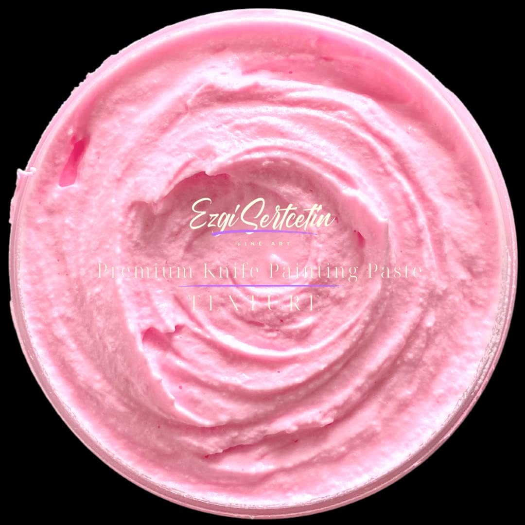 Premium Palette Knife Painting Paste|Texture Paste|Authentic Bright Colors|Ready to Use|Easy to Apply| 6oz (Pastel Neon Pink)