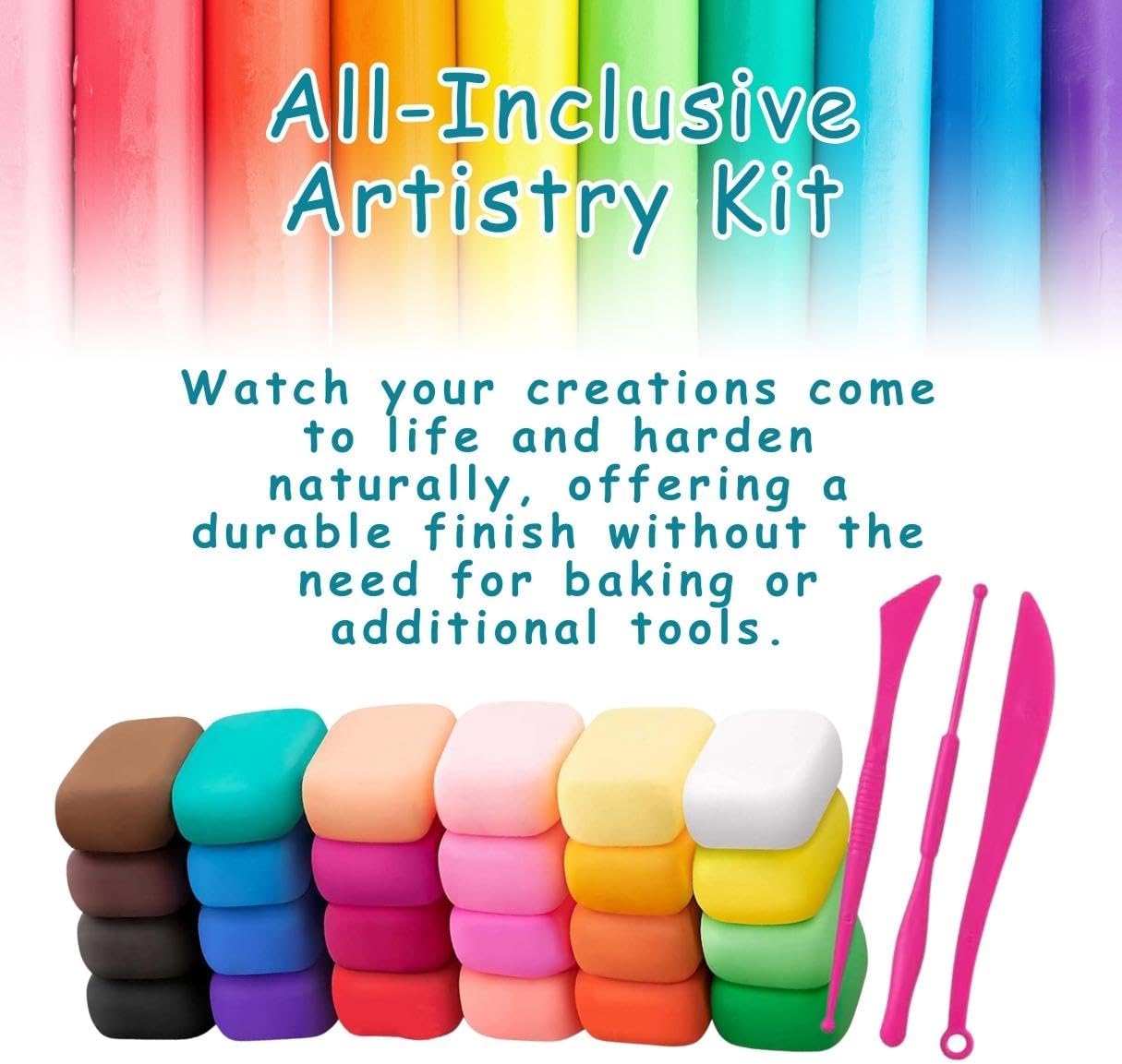 36 Color Air Dry Foam Clay for Sculpting and Cosplay Set - Ultralight, Soft, and Pliable Air Dry Modeling Clay Clay Foam - Safe and No Baking Required