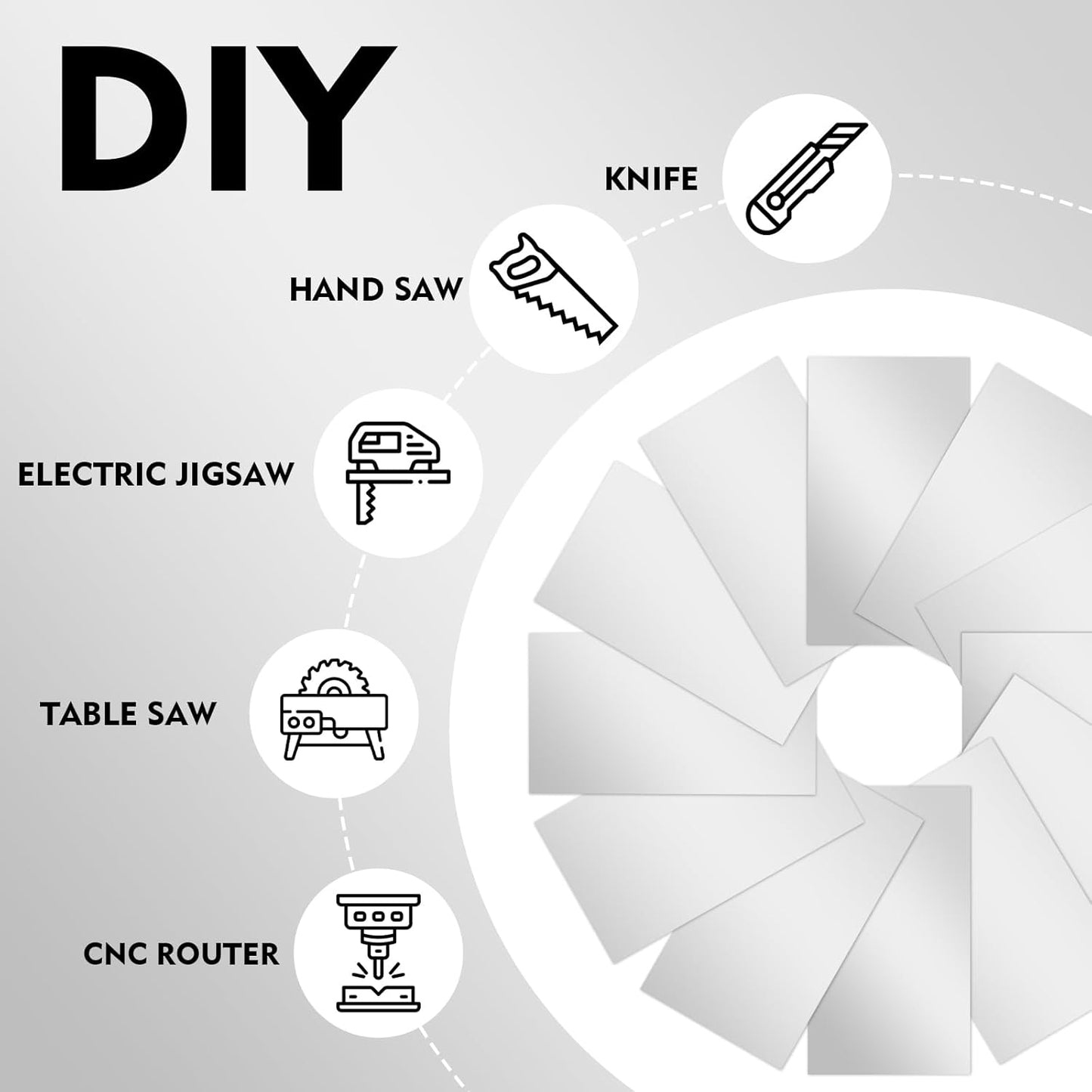 Laser Engraving Blank White ABS Double Color Plastic Sheet, 11.8x6.49x0.05 inch Materials Double Color Plastic Sheet for Interior Signs, Badges (White)