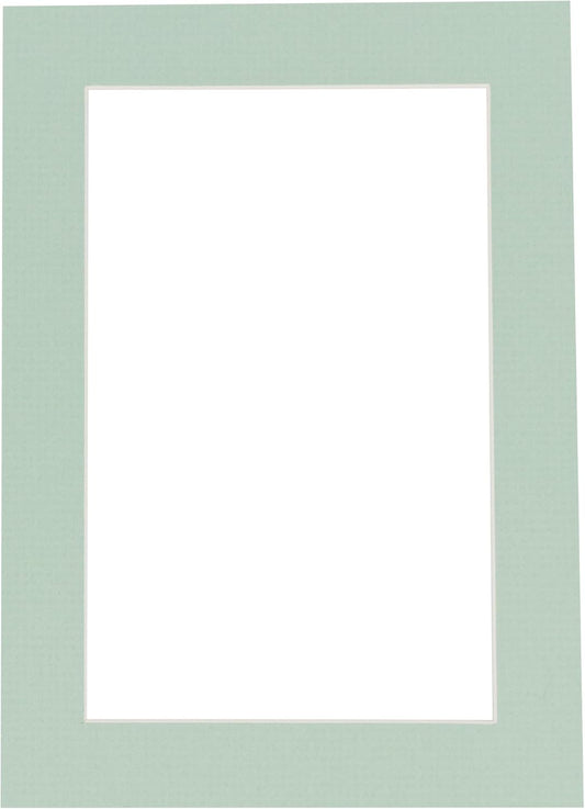 8x10 Mat Bevel Cut for 5.5x8.5 Photos - Acid Free Honeydew Green Precut Matboard - for Pictures, Photos, Framing - 4-ply Thickness