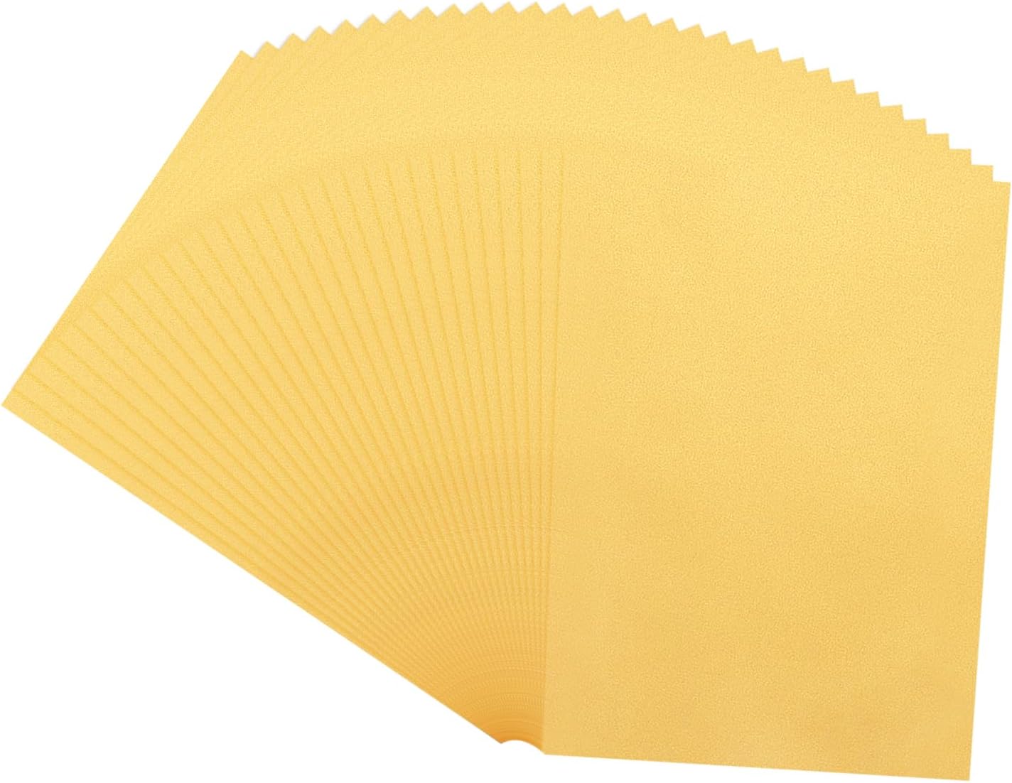 MECCANIXITY 100 Sheet Colored Vellum Paper 5.9" x 8.3", 100gsm Translucent Printable Vellum Sheets for Printing Wedding Invitations Inkjet Laser Printer, Bright Gold