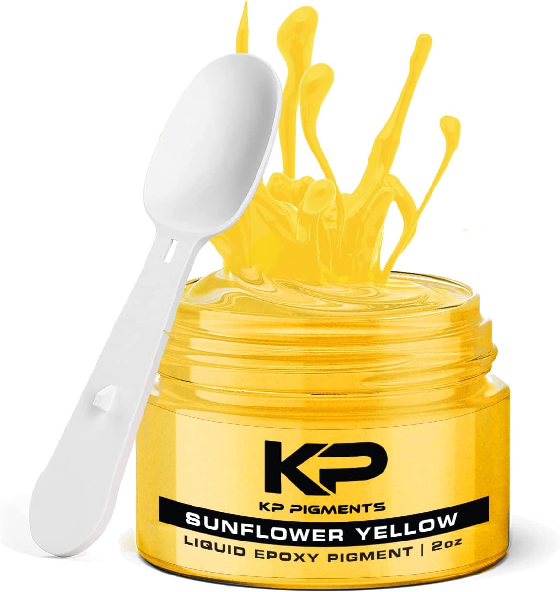 Epoxy Pigment Paste for Epoxy Resin, Tint/Pigment Paste with Spoon for Arts and Crafts, Jewelry, Resin Woodworking and More! (Sunflower Yellow)