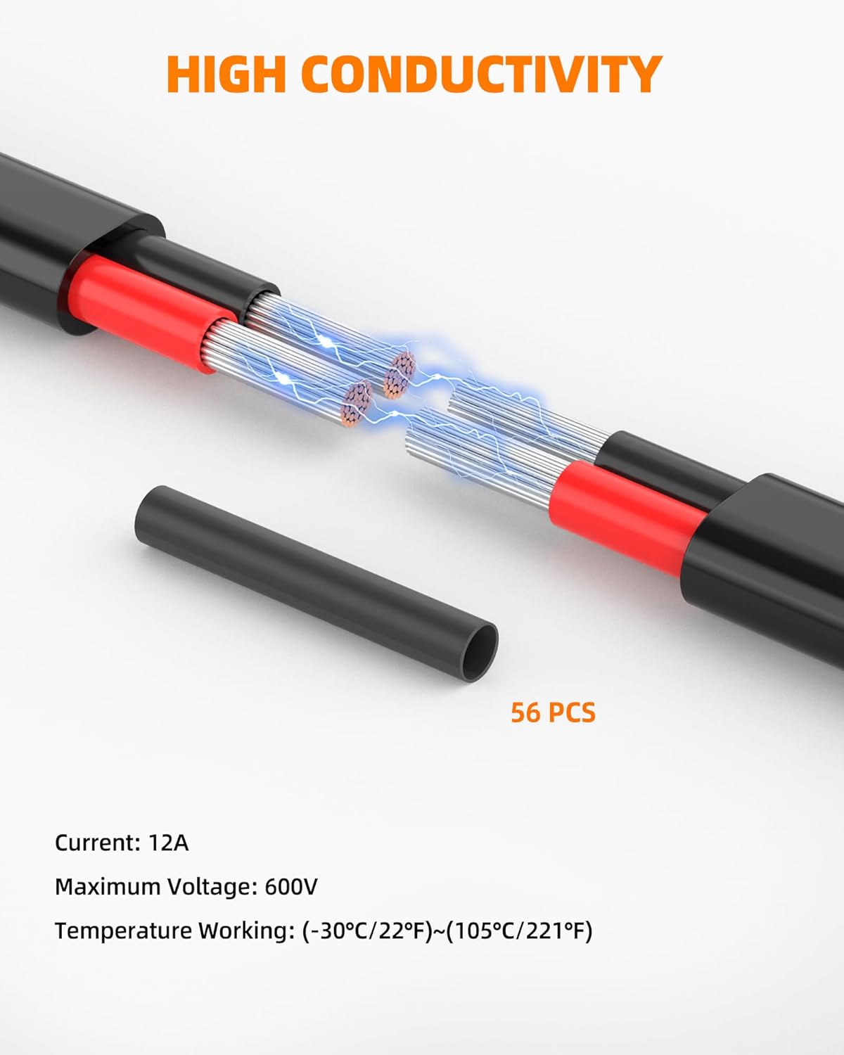 14 Gauge Wire, 14 AWG 2 Conductor Electrical Wire, Flexible/Oxygen-Free Tinned Copper/Stranded PVC 14/2 Cord for Automotive, Marine, LED Strips, Solar, RV, Lighting (100FT)