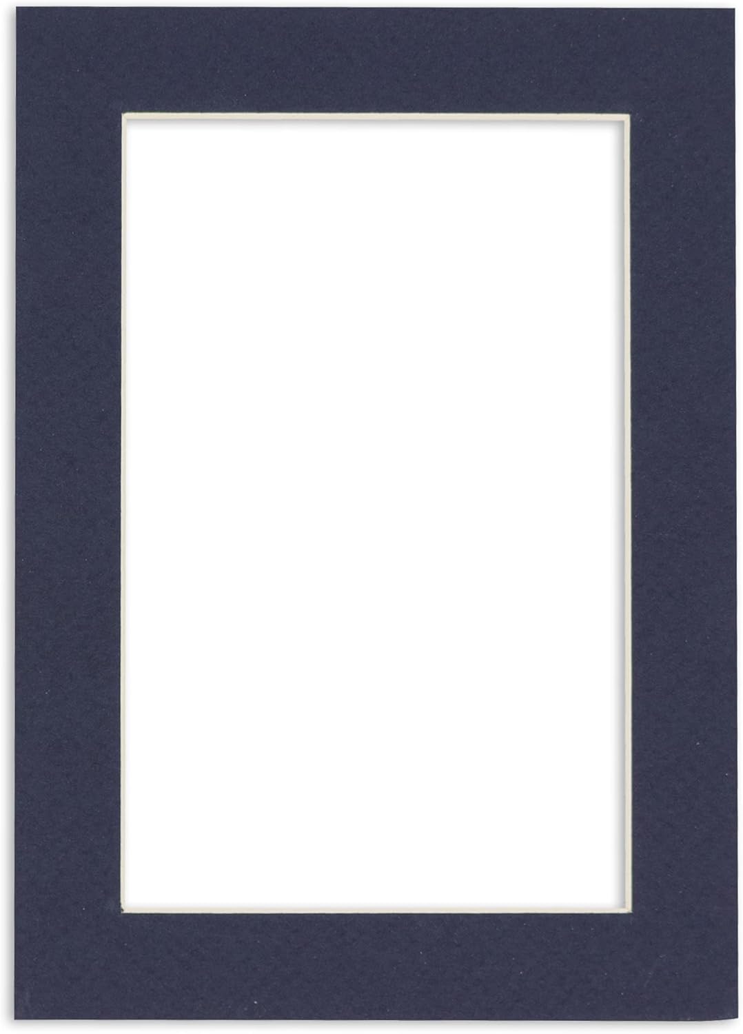 8x10 Mat Bevel Cut for 5x8 Photos - Acid Free Navy Precut Matboard - For Pictures, Photos, Framing - 4-ply Thickness