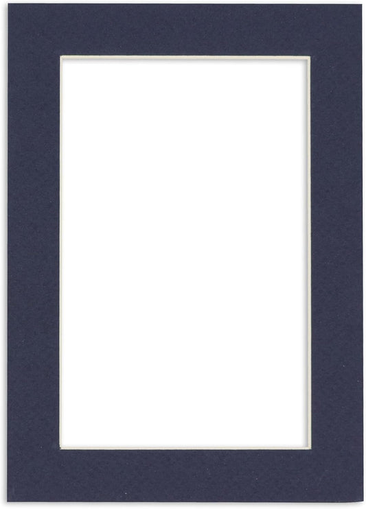 Poster Palooza 11x14 Mat for 8.5x11 Photo - Precut Navy Picture Matboard for Frames Measuring 11 x 14 Inches - Bevel Cut Matte to Display Art Measuring 8.5 x 11 Inches - Acid Free ONE MAT