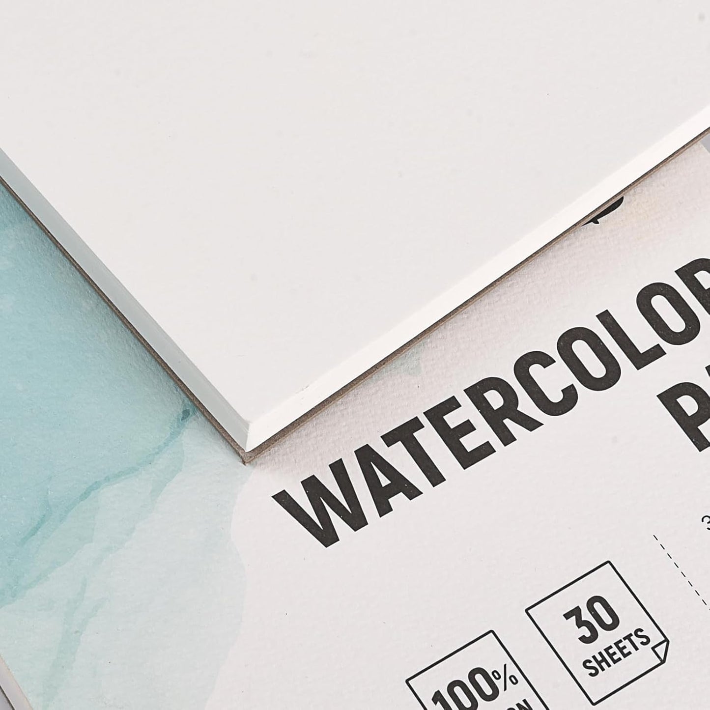 Fingraspuro Watercolor Paper Pad 9x12 Inch, 30 Sheets, 100% Cotton, Acid-Free, Cold Pressed, for Painting, Drawing, Art Journaling, Professional Artist Quality