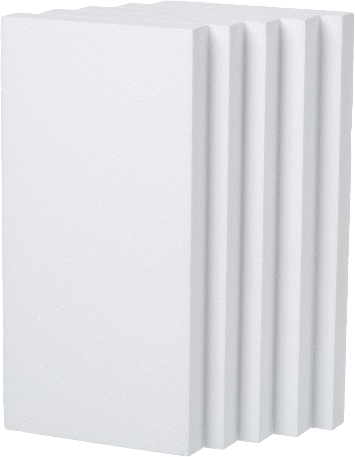 Crafare 5 Pack Craft Foam Blocks 12X6X1 inch Polystyrene Brick Rectangle for Arts School Projects Sculptures Floral Arrangements Modeling and Centerpieces