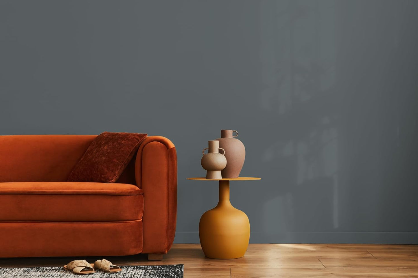 EVOLVE Paint & Primer: Environment-friendly, Low Sheen with One-coat Coverage for Interior & Exterior surfaces (Seal Gray, 5-Gallon)