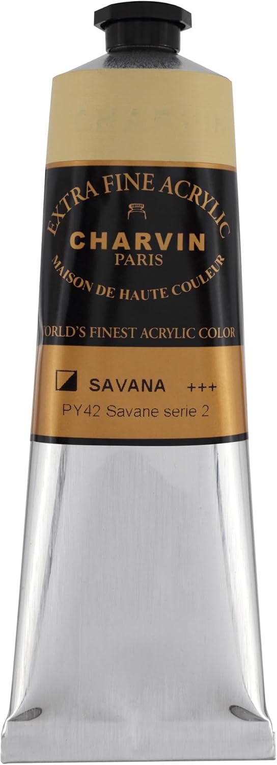 Charvin Extra Fine Professional Artist Acrylic Paint Colors, Nature Themed Hues, 150ml Savana