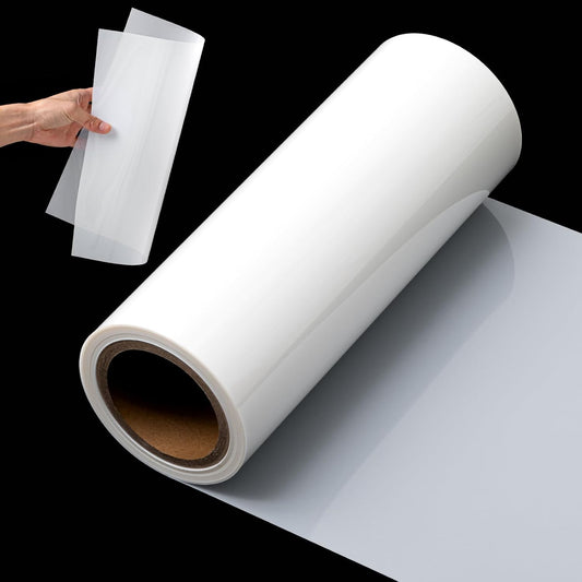 Frienda 12 Inches x 80 ft 6 Mil Rolls Blank Stencil Sheets Acetate Sheets Clear Template Material Reusable Acetate Rolls for Crafts Stencil Paper Vinyl for Cutting Machines(Translucent)