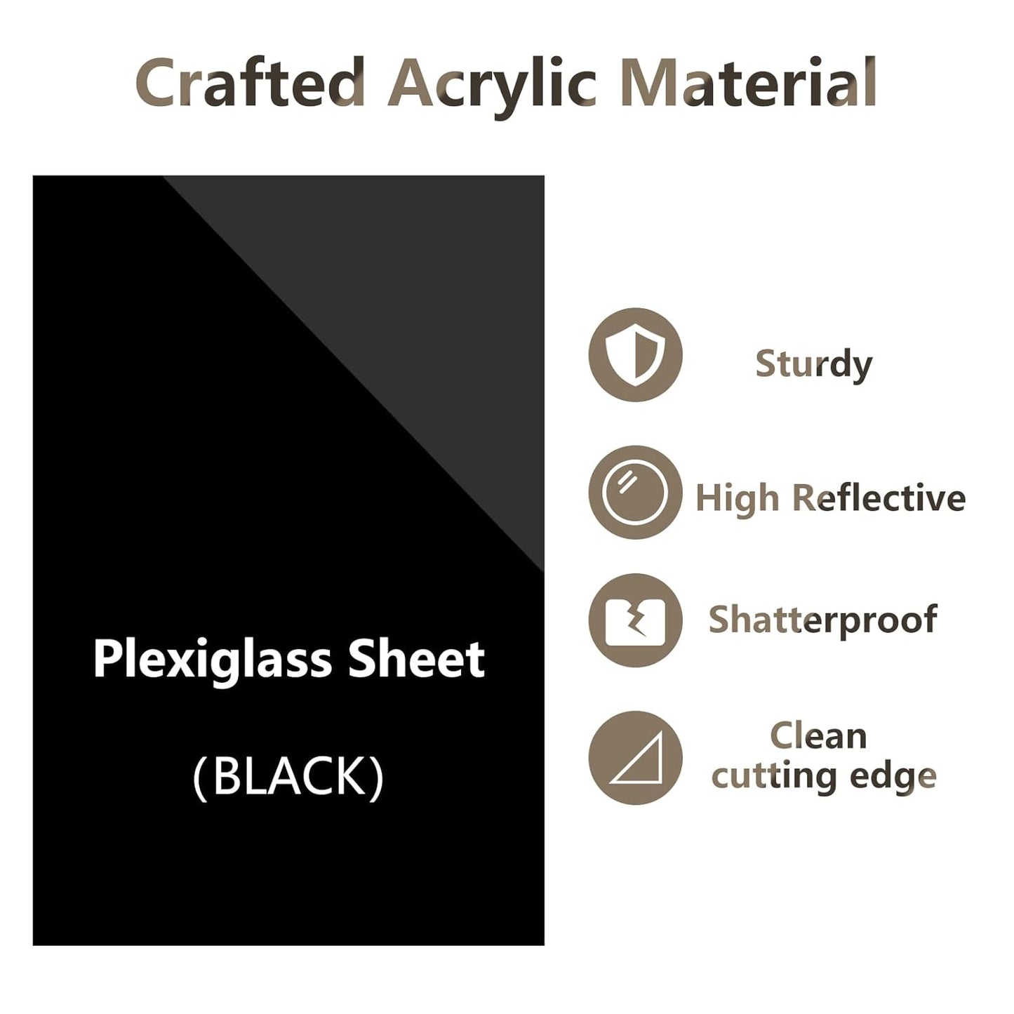 Egofine 12" x 12" Black Plexiglass Sheets 20 Pack 0.04 Inch Cast Acrylic Sheet Thick for DIY Craft Projects, Painting, Photography, Sign, Display Stand, Home Decor, Easy to Cut