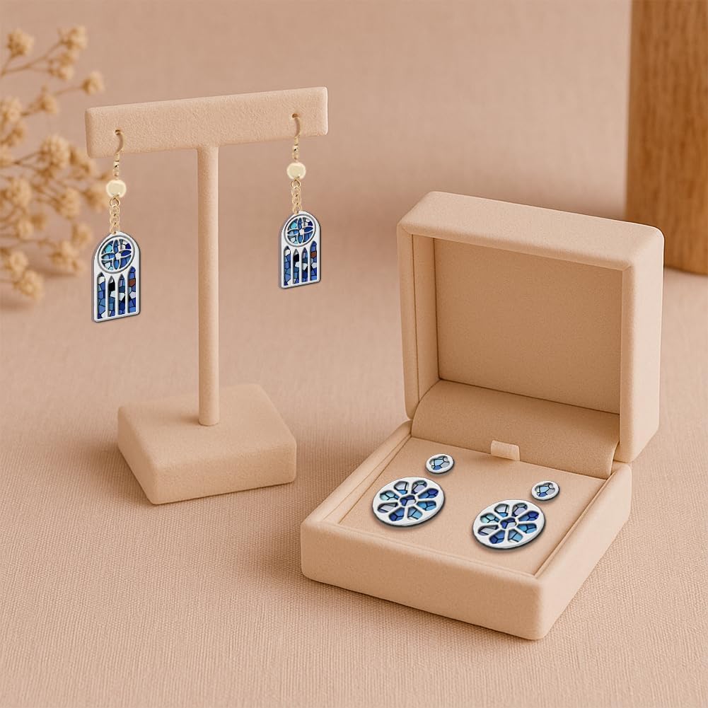 Polymer Clay Cutters - 18 Shapes Gothic Window Earrings Polymer Clay Cutters for Jewelry, Earring Making Kit with Storage Box