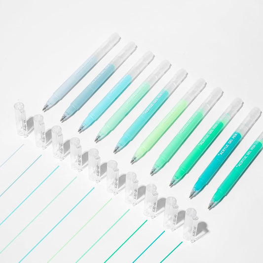 ROSYMENG 10 Colors Acrylic Gel Pens Set, Big-Capacity Ink Acrylic Paint Pen for Adults Coloring Books, Waterproof Paint Markers for Canvas, Rock, Wood, Drawing Doodling, Ceramic, Fabric, DIY Crafts