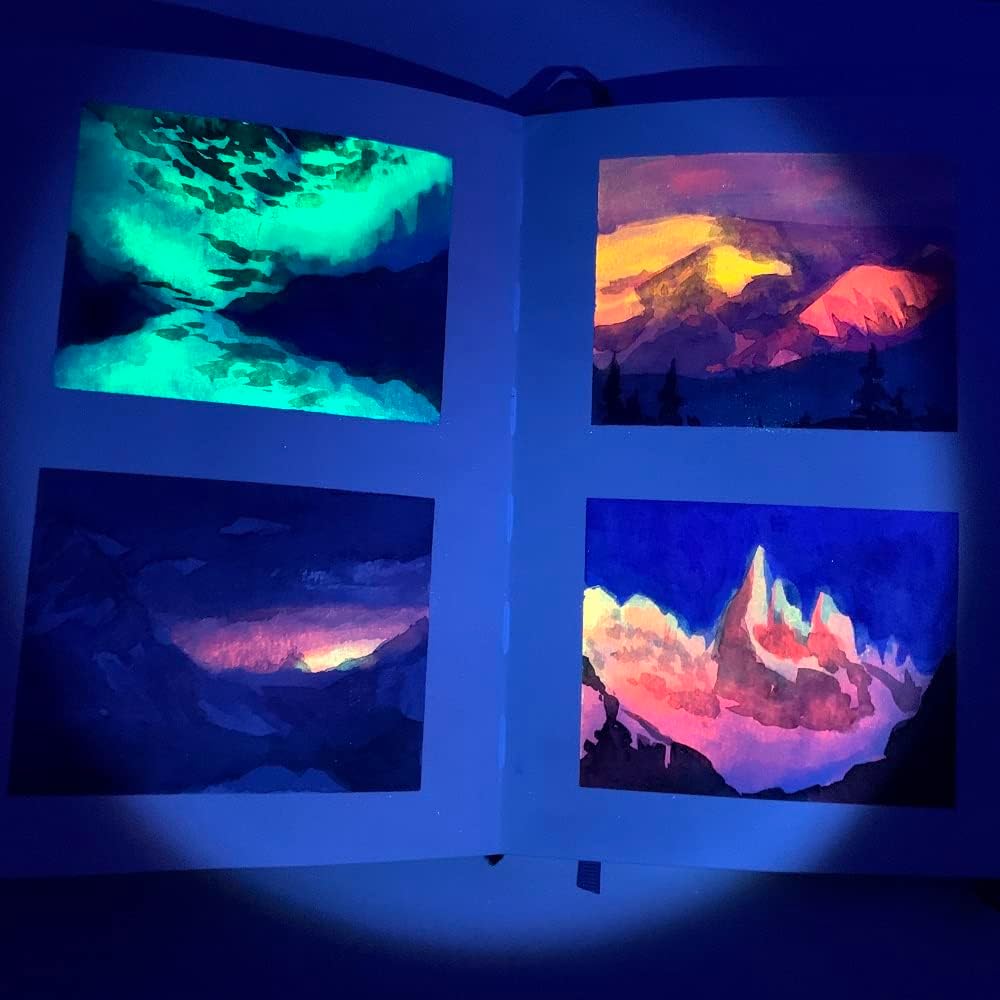 Paul Rubens Watercolor Paint 14 Vibrant Neon Colors Watercolor Tubes, 5ml Each Tube, Art Supplies for Watercolor Painting, Comic, Illustration, Decoration