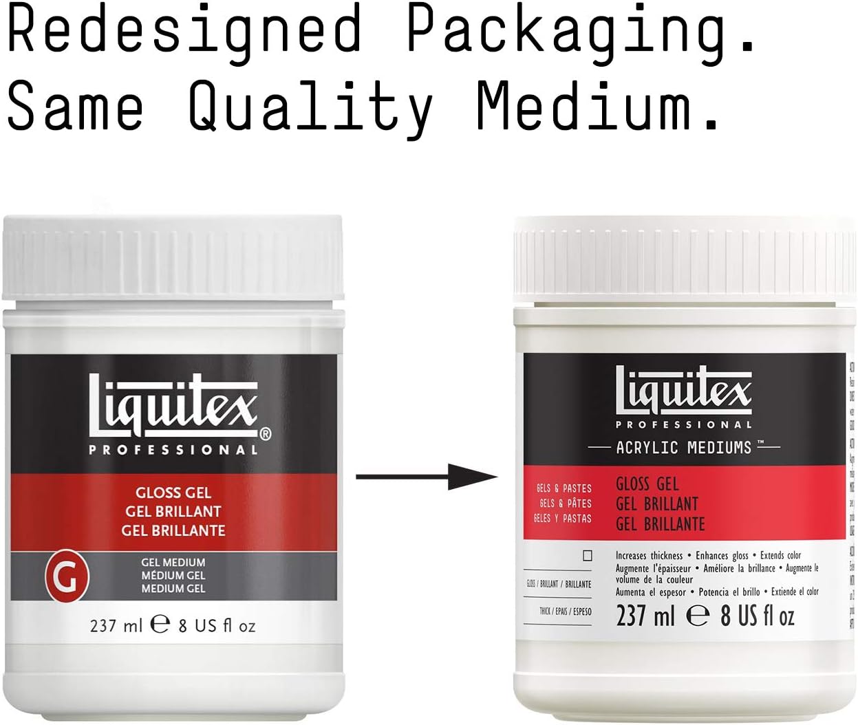 Liquitex Professional Gloss Gel Medium, 237ml (8-oz)