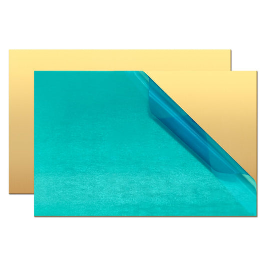 Brass Sheet,4" x 8"-18 Gauge(1mm) Thickness,99.9% Pure Brass Plates for DIY, Jewelry, Electrical, Repair, Industrial(2 Pac）