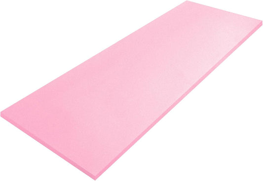 Amylove Polyurethane Foam 24" x 72" High Density Cushion Upholstery Foam Sheet for Seat Replacement DIY Projects Chairs Headboards Sofas Home(1" x 24" x 72",Pink)