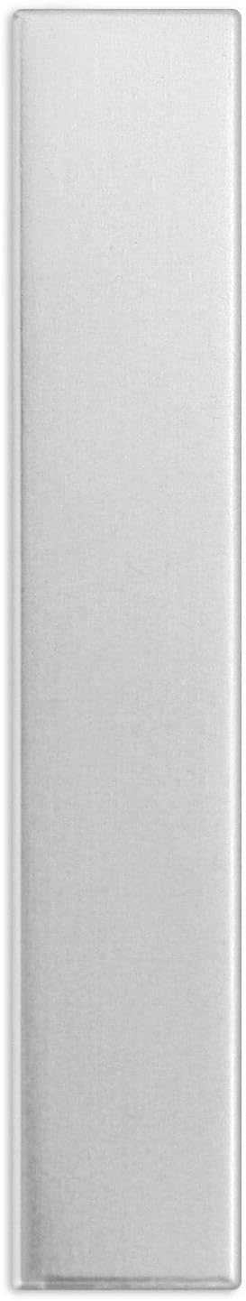 ImpressArt - Premium Metal Stamping Rectangle Blanks for Metal Stamping and Jewelry Making (24 Pack) (1/4" x 1 1/2" Rectangle Strip, Aluminum)