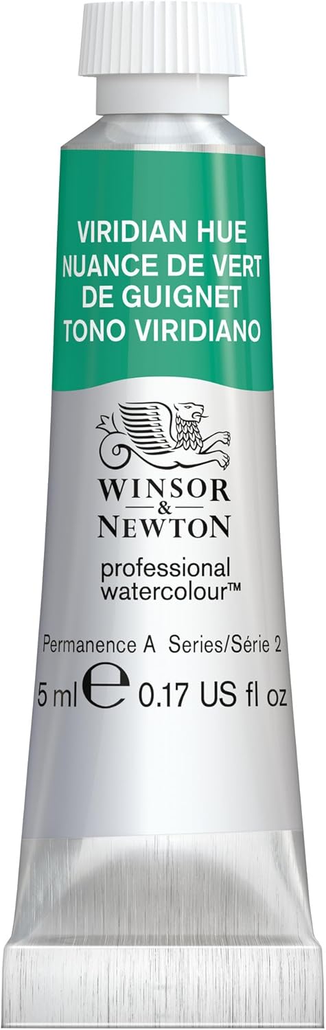 Winsor & Newton Professional Watercolour, Revival Collection, 5ml (0.17-oz) Tube, Viridian Hue