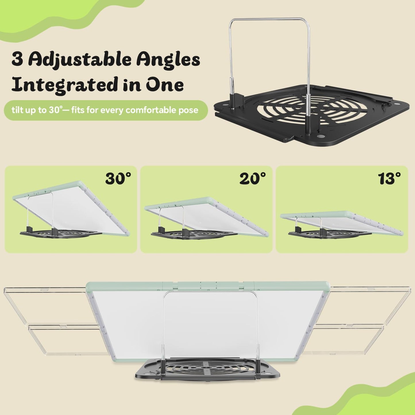 2000 Pieces Puzzle Board 3-in-1 Double-Sided & Rotating & Tilting, Plastic Puzzle Table with Sorting Boxes and PVC Cover, Portable Lazy Susan Jigsaw Puzzle Board for Adults, Gray Green