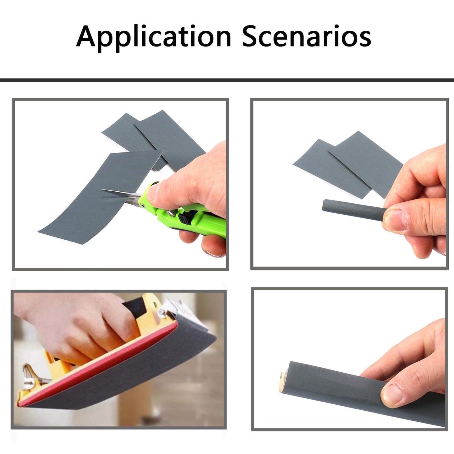 60Pcs of 9x3.6 Inch 8 Grit Mixed Packing Wet and Dry Sandpaper, Woodworking Furniture/Automobiles/Metal/Lacquer Polishing Sanding Sheets，120/320/600/1000/1500/2000/5000/10000 Grit