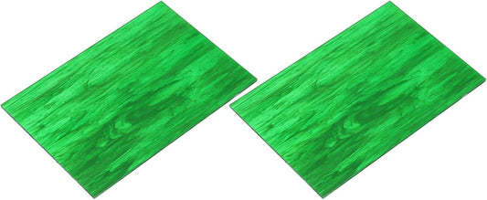 MECCANIXITY 2 Pcs Stained Glass Sheet Mosaic Tile 7.9 Inch x 5.9 Inch Dark Green Stained Glass Sheets for Crafts DIY Art Project