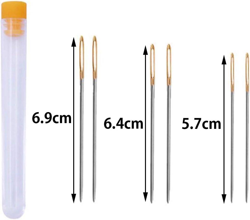 Goiio 19 Pieces Bookbinding Kit Starter Tools Set Bone Folder Paper Creaser, Waxed Thread, Awl, Large-Eye Needles for DIY Bookbinding Crafts and Sewing Supplies
