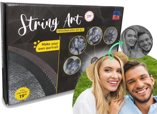 MindArts String Art Kit for Adults - DIY String Art with All Necessary Accessories, Personalized Round Design, Craft Kit, Circle Table - Home Decoration