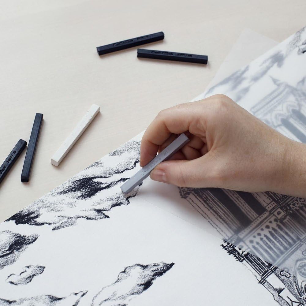 Conté à Paris Sketching Crayons Set with 12 Assorted Colors