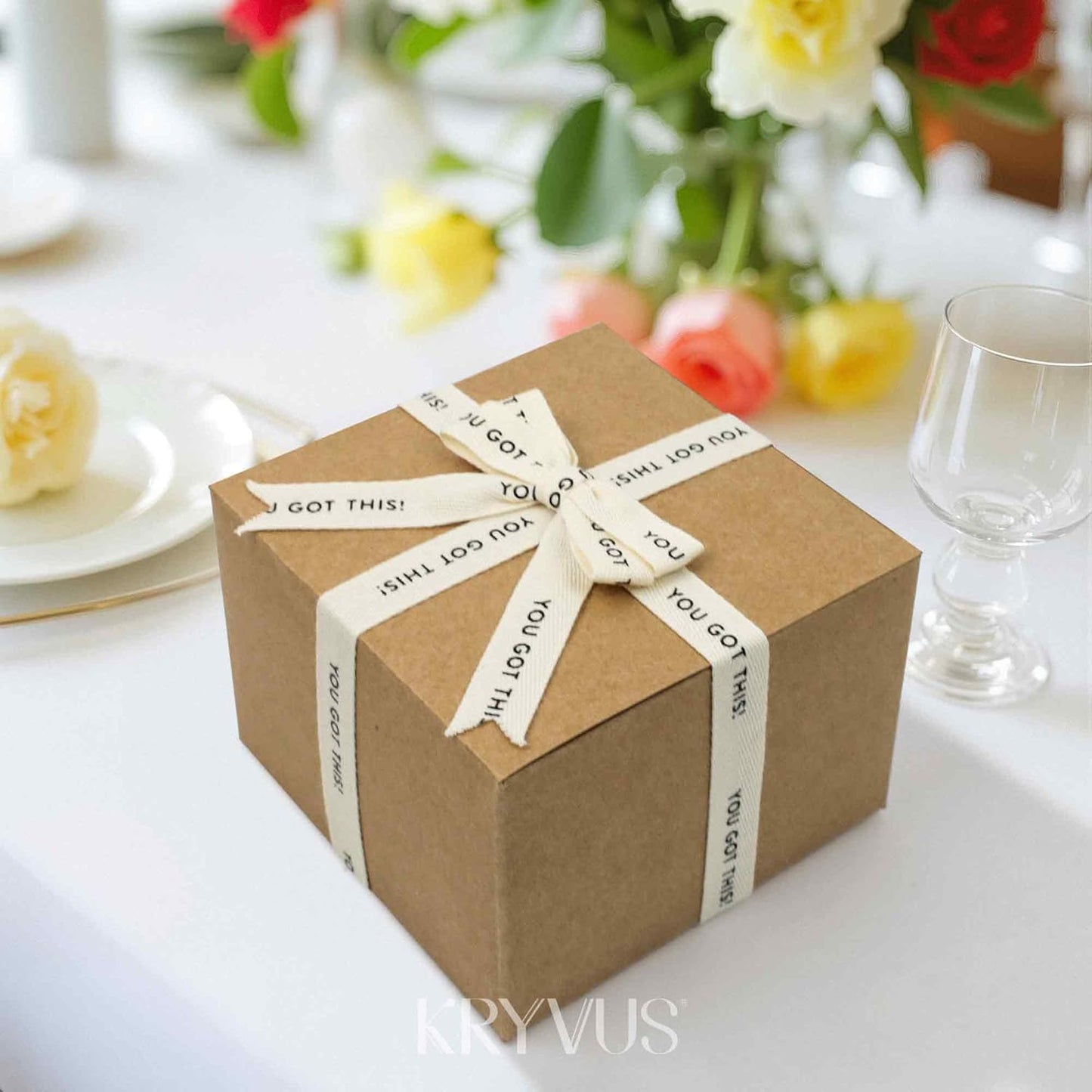 You Got This Ribbon - 5/8 Inch x 12 Yards Natural Twill Tape Ribbon, Cotton Herringbone Ribbons for Gift Wrapping, Birthdays, Weddings, Christmas, Anniversaries, Valentine's Day, Mother's Day