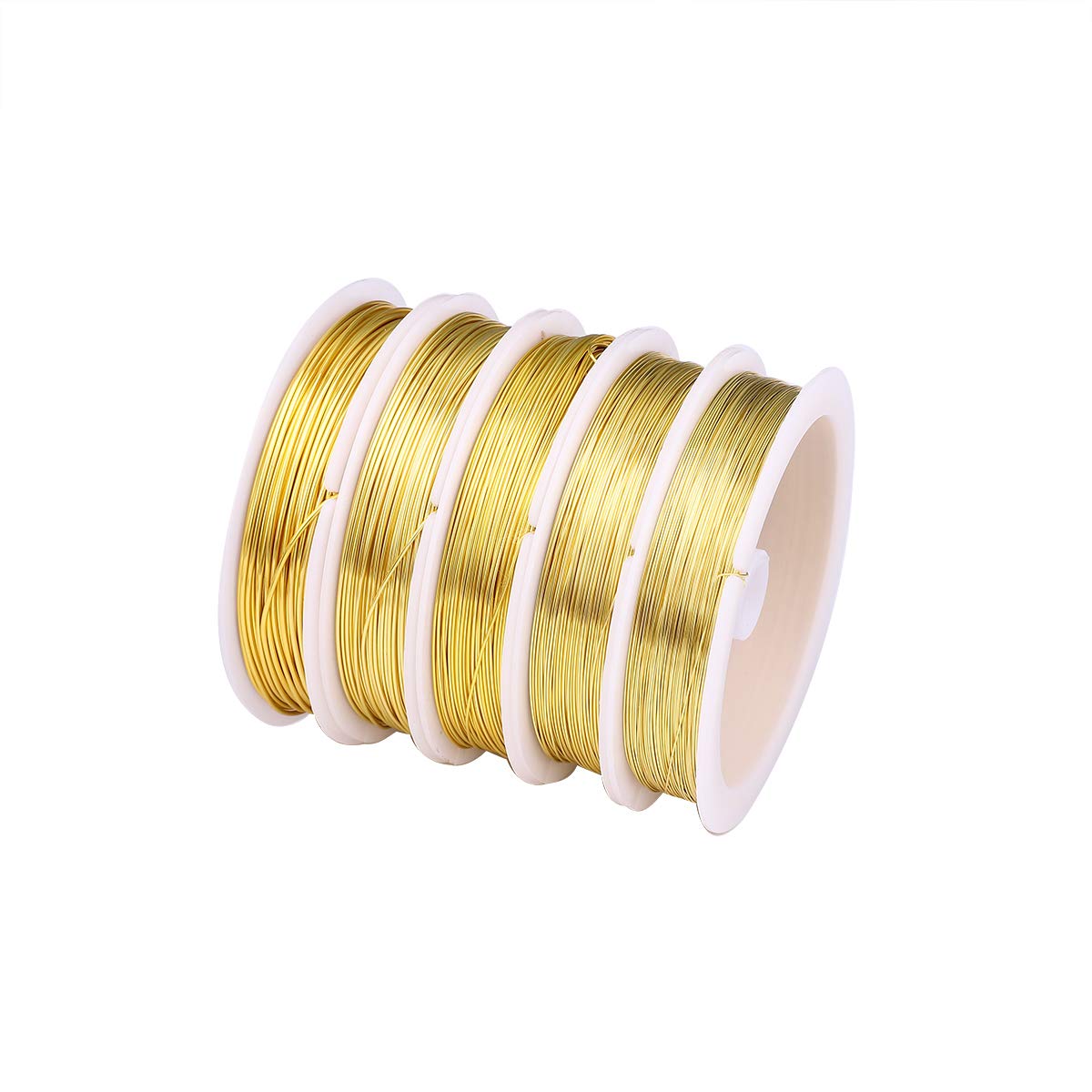 Gold Copper Wire 0.6mm Bead Cord for Bracelet Necklace Charm Beading Jewelry Making 16yard