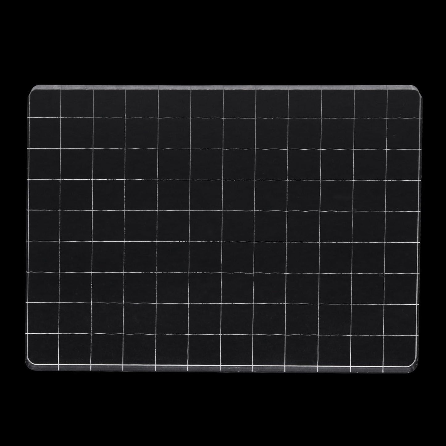 Clear Acrylic Stamp Blocks, 3.54" * 4.92" Acrylic Stamping Block Tool Clear Stamp with Grid Lines for Photography Props Scrapbooking Crafts Card Making