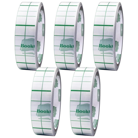 BookGuard 1 inch Clear Vinyl Roll Bookbinding Tape Archival Book Tape Repair Book Spine Book Repair, Clear, 10 Yard per Roll - Case of 5