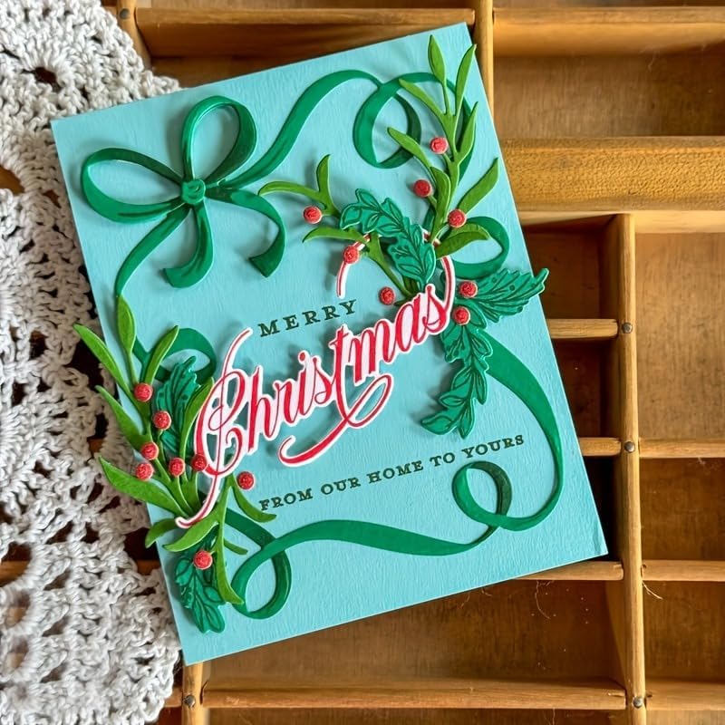 Festivals Metal Cutting Die for Scrapbooking, Christmas Cut Stencils for DIY Scrapbook Photo Album Decorative Paper Card, Card Making Supplies, Embossing (Decorative Knot 5.4 x 4.3 in)