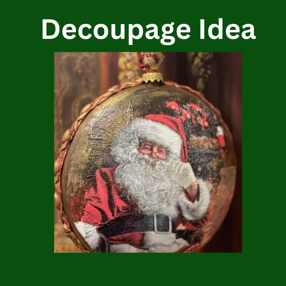 20-ct 13x13 Christmas Paper Decoupage Napkins, 3-Ply Servilletas Tissue Napkin for Dinner and Parties, Disposable Napkins (Santa Chair)