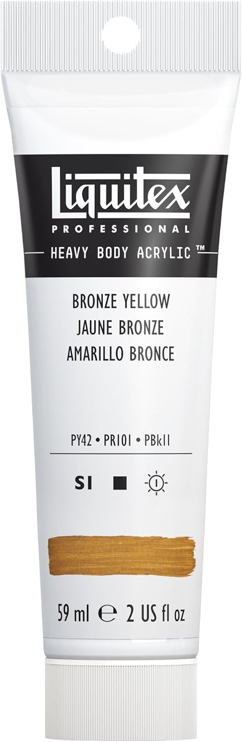 Liquitex Professional Heavy Body Acrylic Paint, 2-oz (59ml) Tube, Bronze Yellow