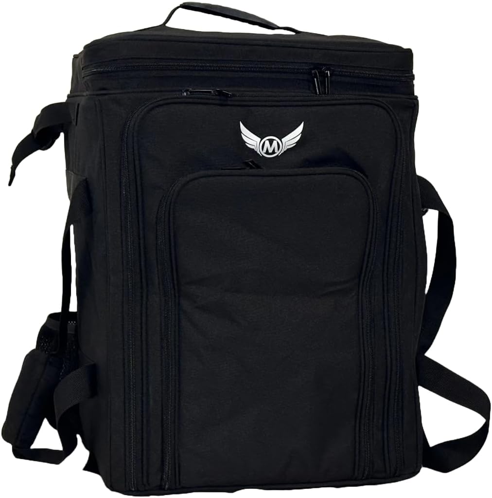 Ultimate Board Game Travel Bag – Durable Storage Case for Up to 10 Games, Water-Resistant, Adjustable Strap & Handles – Perfect for Game Nights, Conventions & Tournaments (Parent) (Black)