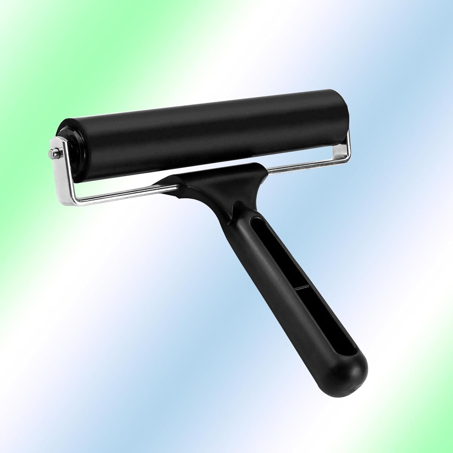 Printmaking Brayers，Rubber Roller, Brayer Ideal for Anti Skid Tape Construction Tools, Print, Ink and Stamping Tools,Crafting, Hard Rubber Roller Brayers, Vinyl Roller Ink Paint Brush (5.9in)