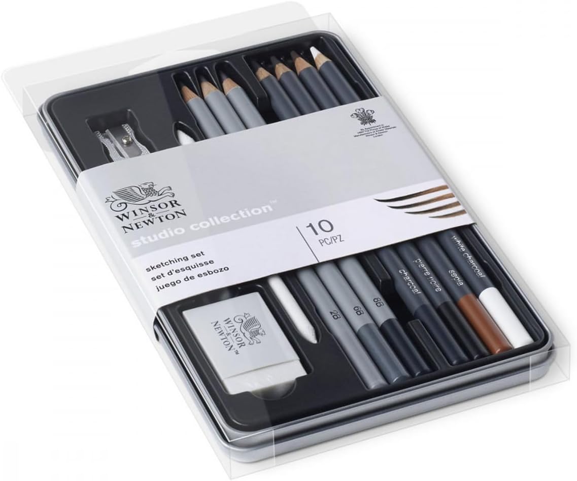 Winsor & Newton Studio Collection Artist Pencils, Sketching Pencils, Set of 10