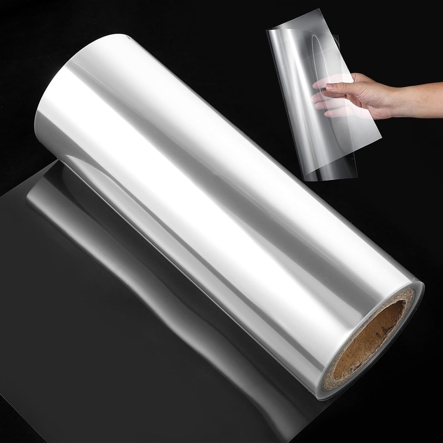 12 Inches x 80 ft 6 Mil Acetate Roll Clear Acetate Sheets for Crafts Blank Stencil Sheets Transparency Mylar Template Material Reusable Acetates Paper Roll for Craft Stencil Vinyl for Cutting Machines
