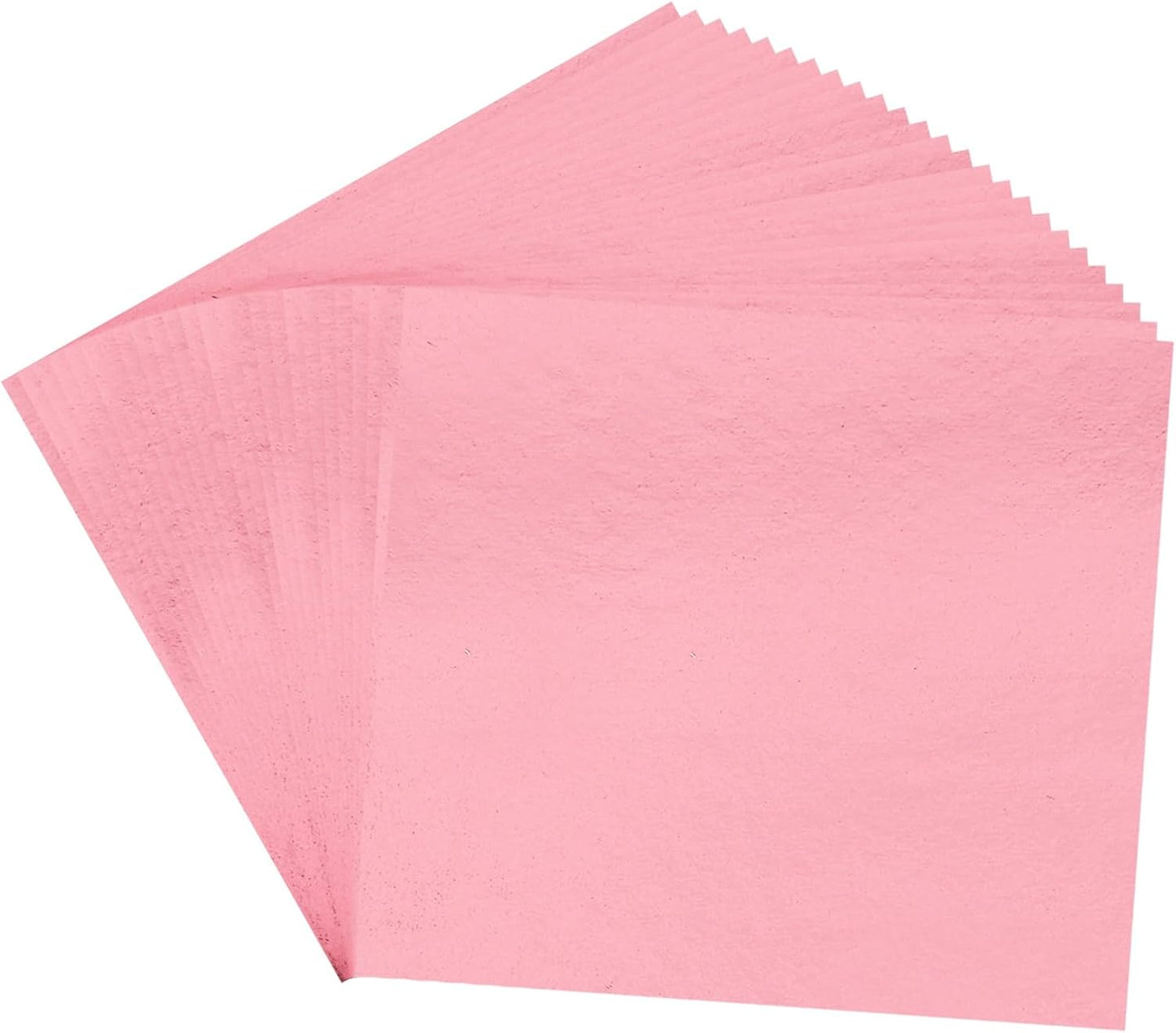 PATIKIL Gold Leaf Sheets for Art 3.7" x 3.4", 100 Pcs Gold Foil Sheet Metallic Leaf Papers for DIY Crafts Resin Furniture Nails Paintings Home Decoration, Light Pink